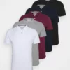 Pier One Uomo 5 PACK - Polo - Black/white/bordeaux/navy/gray Marl 1 Pier One Uomo 5 PACK - Polo - Black/white/bordeaux/navy/gray Marl -Moda Perfetta e7f3b5380f9d45399476922a034db884