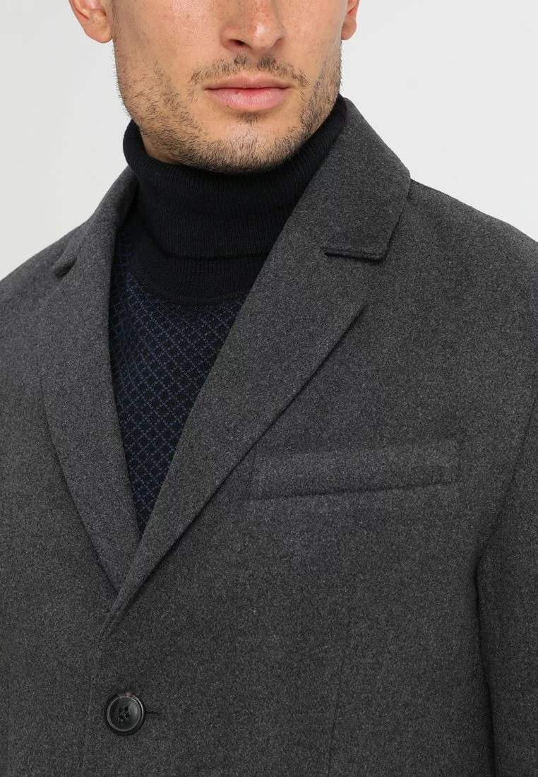 Pier One Uomo Cappotto Classico - Mottled Grey 8 Pier One Uomo Cappotto Classico - Mottled Grey - immagine 6