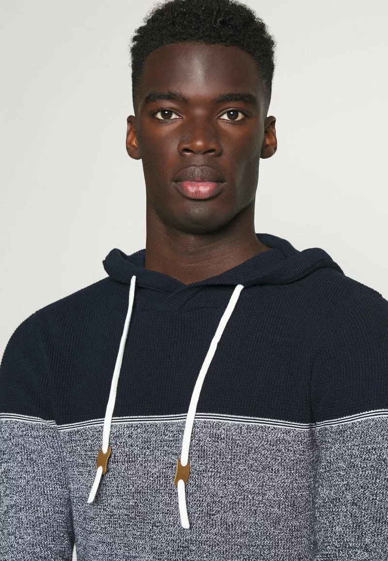 Pier One Uomo Felpa Con Cappuccio - Dark Blue 6 Pier One Uomo Felpa Con Cappuccio - Dark Blue - immagine 4