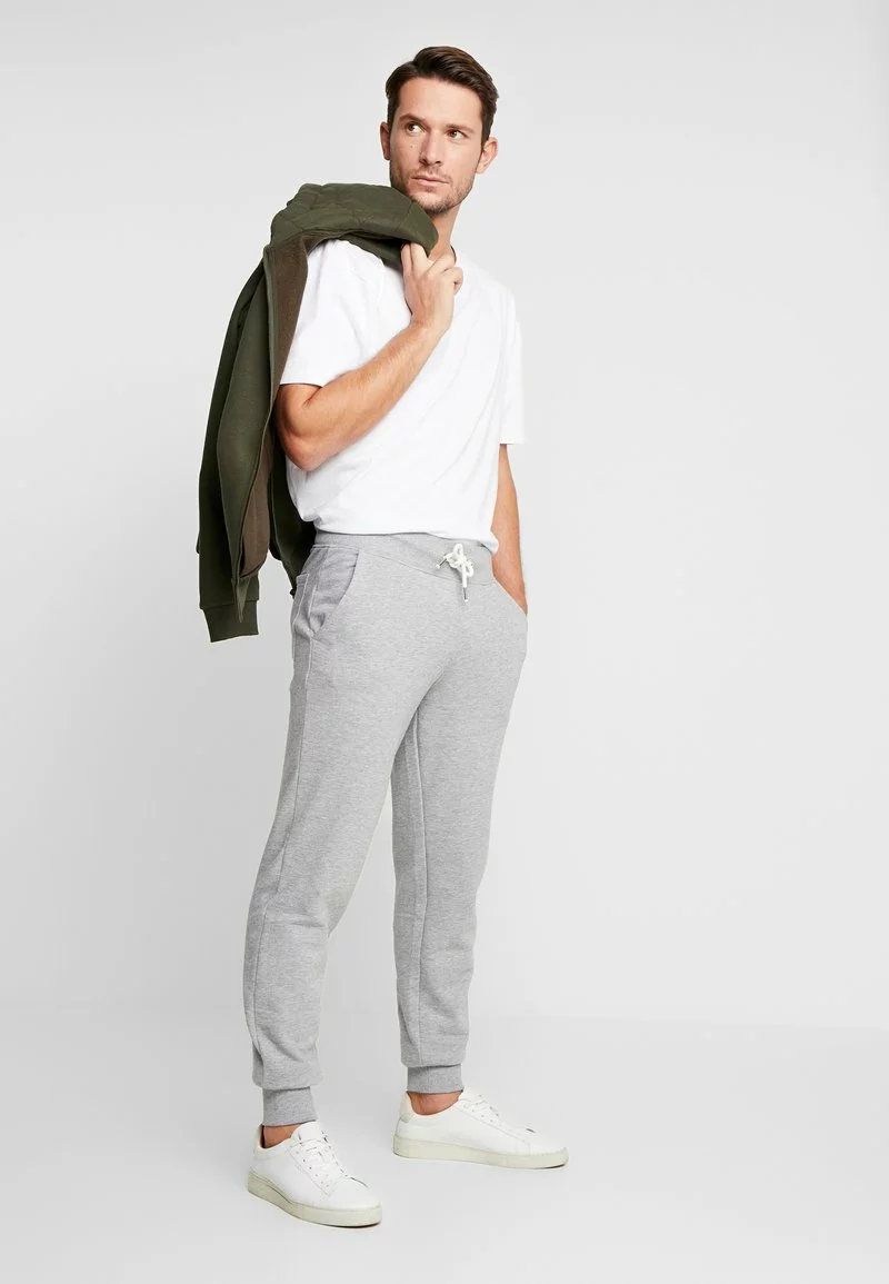 Pier One Uomo Pantaloni Sportivi - Mottled Light Grey 4 Pier One Uomo Pantaloni Sportivi - Mottled Light Grey - immagine 2
