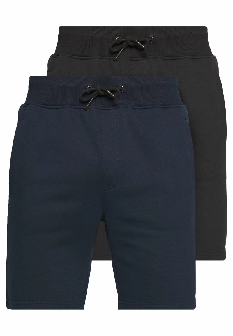 Pier One Uomo 2 PACK - Shorts - Dark Blue/black 3 Pier One Uomo 2 PACK - Shorts - Dark Blue/black