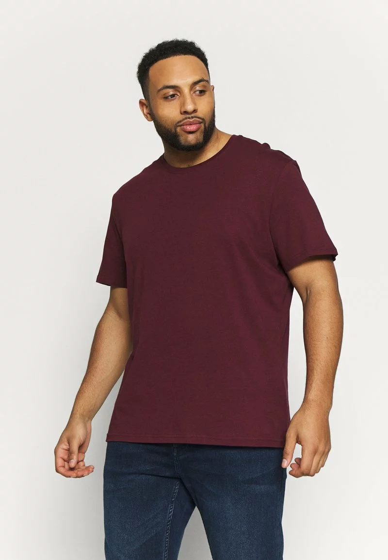 Pier One Uomo 2 PACK - T-shirt Basic - Dark Blue/bordeaux 4 Pier One Uomo 2 PACK - T-shirt Basic - Dark Blue/bordeaux - immagine 2