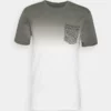 Pier One Uomo T-shirt Con Stampa - White/grey
