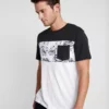 Pier One Uomo T-shirt Con Stampa - White/black