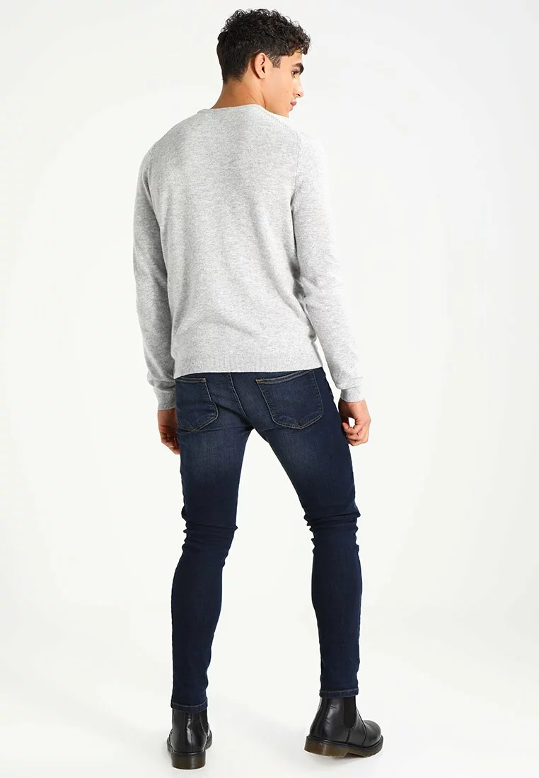 Pier One Uomo Jeans Skinny Fit - Dark Blue Denim 5 Pier One Uomo Jeans Skinny Fit - Dark Blue Denim - immagine 3