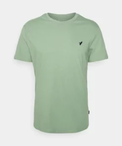 Pier One Unisex BIRDIE - T-shirt Basic - White/off-white/green -Moda Perfetta f2be6c3455384443b424d639d5a09545