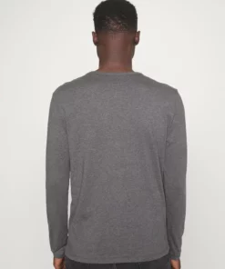 Pier One Uomo Maglietta A Manica Lunga - Dark Grey Melange -Moda Perfetta f35685a0e4bf407199ea236fecc99e93