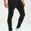 Pier One Uomo BIKER JOGGER - Pantaloni Sportivi - Black -Moda Perfetta f631af0b066c4c418b43e4e434136360