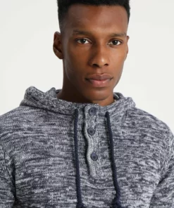 Pier One Uomo Felpa Con Cappuccio - Dark Blue -Moda Perfetta f6ceb6e889ea4c27b9a22541d375850b