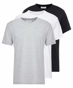Pier One Uomo 3 PACK - T-shirt Basic - White/black/light Grey 14 Pier One Uomo 3 PACK - T-shirt Basic - White/black/light Grey -Moda Perfetta f785e71fb58e4e639608a247ef343f6c