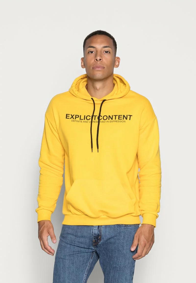 Pier One Unisex Felpa Con Cappuccio - Yellow 5 Pier One Unisex Felpa Con Cappuccio - Yellow - immagine 3