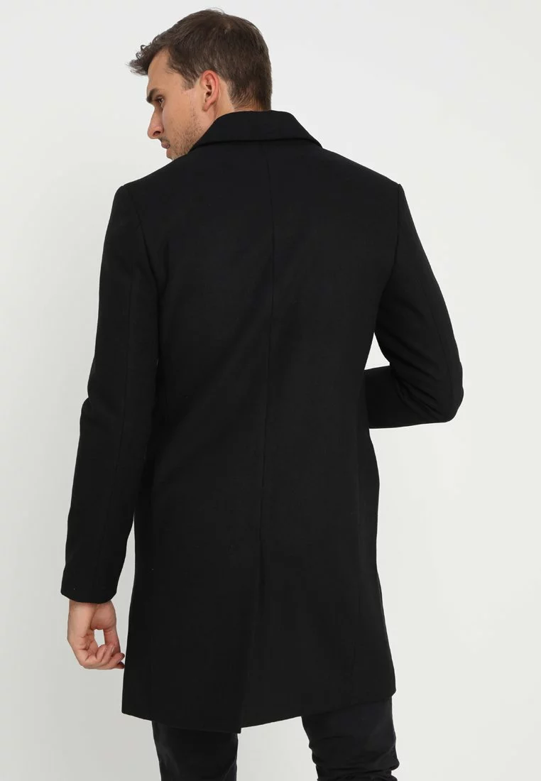 Pier One Uomo Cappotto Classico - Black 5 Pier One Uomo Cappotto Classico - Black - immagine 3