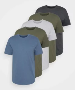 Pier One Uomo 5 PACK - T-shirt Basic - Mottled Brown/mottled Light Grey/mottled Dark Grey -Moda Perfetta fa4a9e24553643c892c88ca1c9a8507a