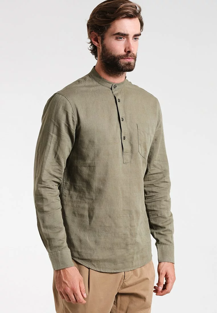 Pier One Uomo Camicia - Khaki 3 Pier One Uomo Camicia - Khaki