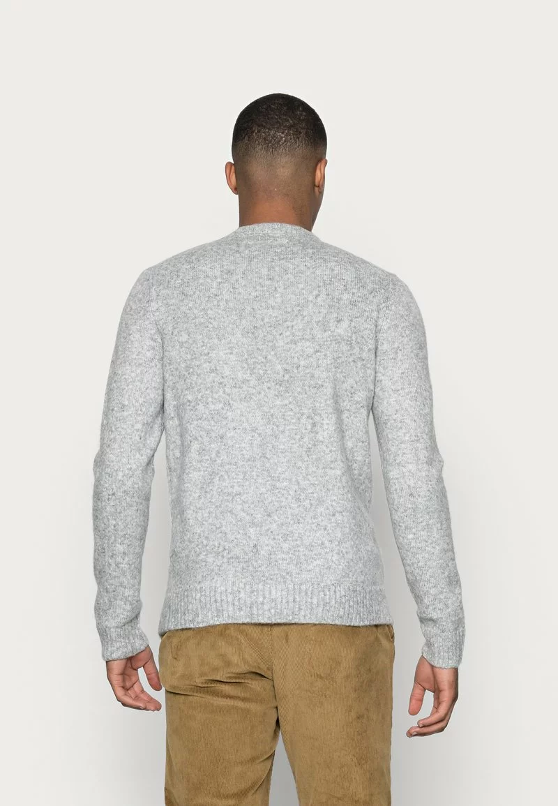 Pier One Uomo ESSENTIAL WINTER CREWNECK - Maglione - Mottled Light Grey 5 Pier One Uomo ESSENTIAL WINTER CREWNECK - Maglione - Mottled Light Grey - immagine 3