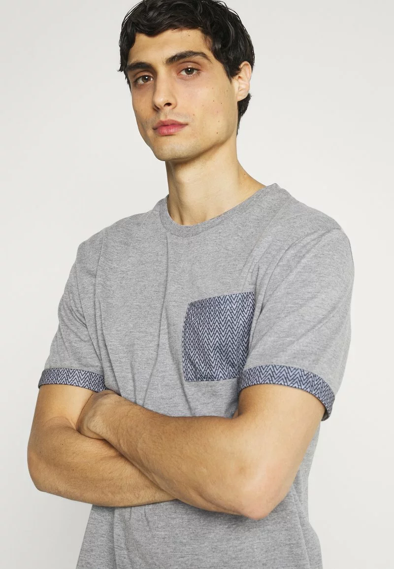 Pier One Uomo T-shirt Con Stampa - Mottled Grey 6 Pier One Uomo T-shirt Con Stampa - Mottled Grey - immagine 4