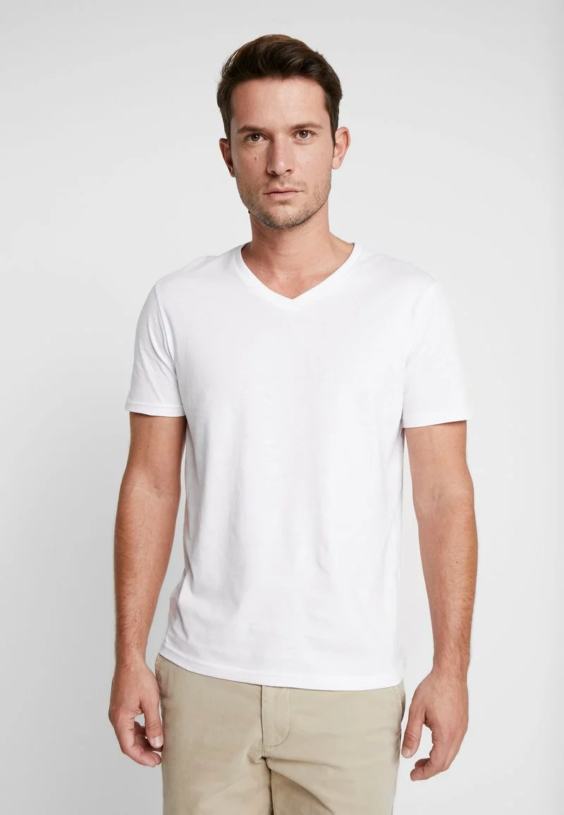 Pier One Uomo 3 PACK - T-shirt Basic - White 4 Pier One Uomo 3 PACK - T-shirt Basic - White - immagine 2