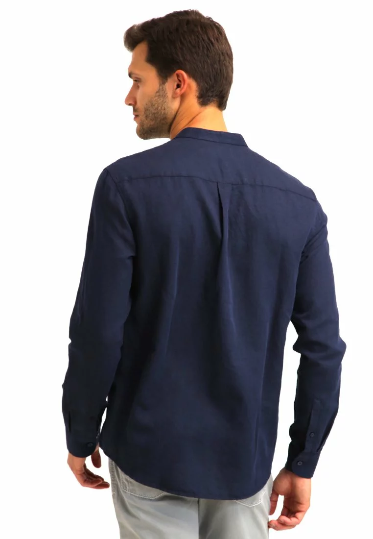 Pier One Uomo Camicia - Dark Blue 5 Pier One Uomo Camicia - Dark Blue - immagine 3