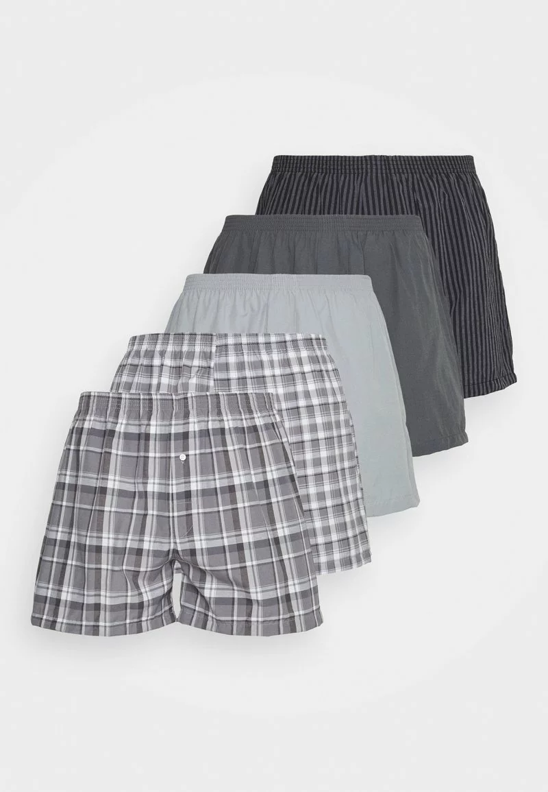Pier One Uomo 5 PACK - Boxer - Black/grey/white 3 Pier One Uomo 5 PACK - Boxer - Black/grey/white