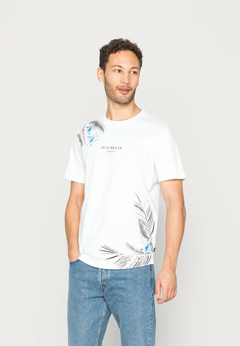 Pier One Uomo T-shirt Con Stampa - White 3 Pier One Uomo T-shirt Con Stampa - White