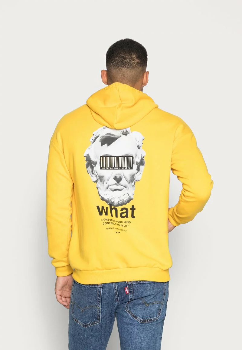 Pier One Unisex Felpa Con Cappuccio - Yellow 3 Pier One Unisex Felpa Con Cappuccio - Yellow