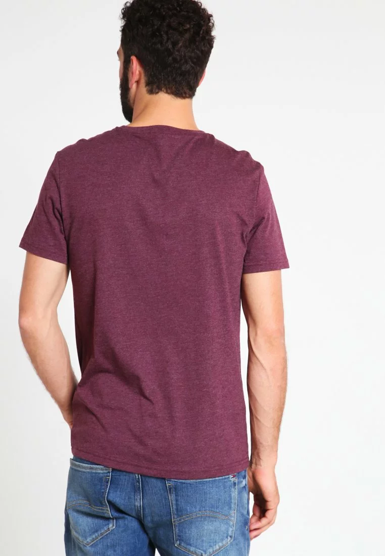Pier One Uomo T-shirt Basic - Bordeaux Melange 5 Pier One Uomo T-shirt Basic - Bordeaux Melange - immagine 3